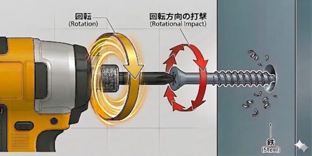 インパクトドライバーの仕組み図解