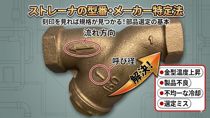 ストレーナ選定・トラブル解決ガイド：金型温度上昇・製品不良の原因と対策