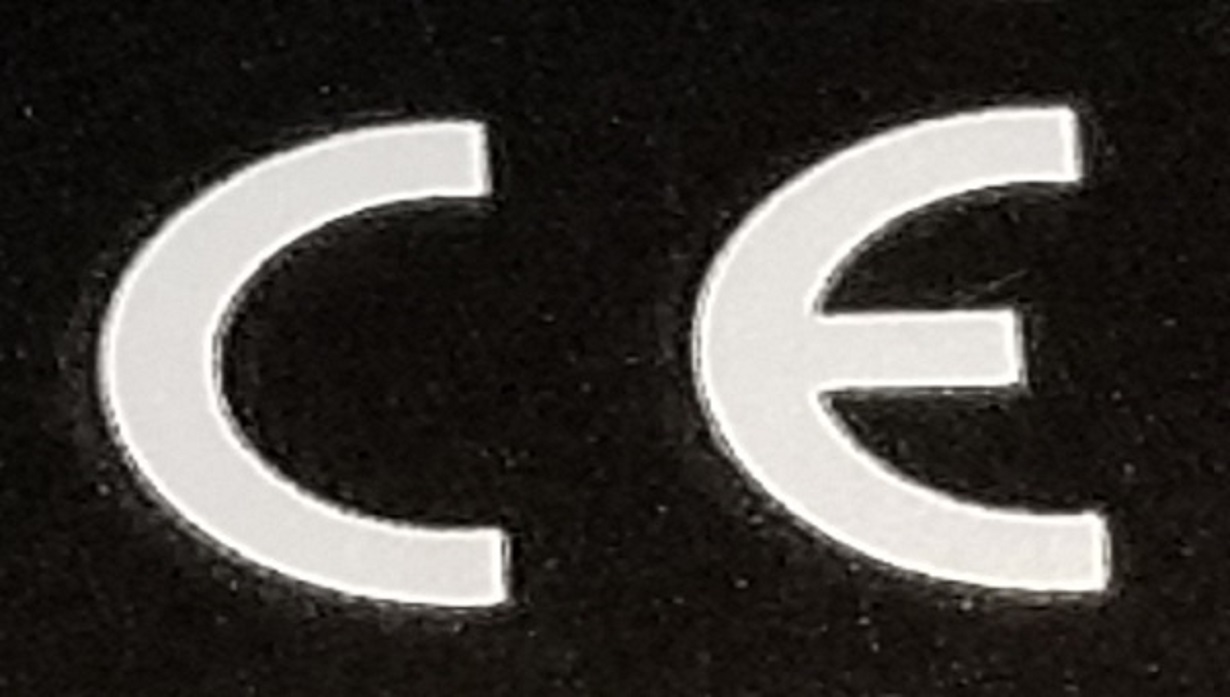 RoHS2指令への適合を示すCEマークのロゴ。EU域内で販売される電気・電子機器に貼付が義務付けられています。